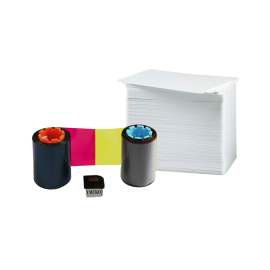 Admiral YMCKO 5 Panel Ribbon with Blank PVC Cards (good for 400 Prints)